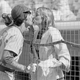 Buckner smooches a friend before a game in 1979. Photo credit: AP